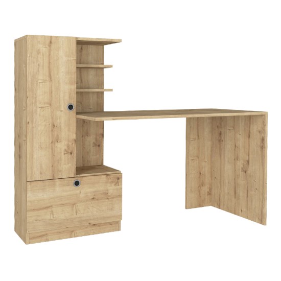 Γραφείο εργασίας Domingo  χρώμα sapphire oak 149,5x60x120εκ.