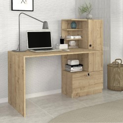 Γραφείο εργασίας Merino  χρώμα sapphire oak 149,5x61,8x120εκ. Γραφείο εργασίας Merino  χρώμα sapphire oak 149,5x61,8x120εκ.