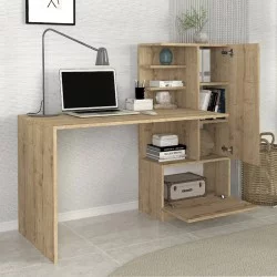 Γραφείο εργασίας Merino  χρώμα sapphire oak 149,5x61,8x120εκ.