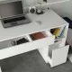 Γραφείο εργασίας Pontus  χρώμα λευκό 145x60x74,4εκ.