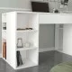 Γραφείο εργασίας Pontus  χρώμα λευκό 145x60x74,4εκ.
