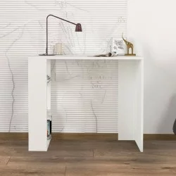 Γραφείο εργασίας Netenia  χρώμα λευκό 90x40x74εκ.