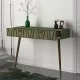 Κονσόλα επιτοίχια Forest χρώμα λαδί - καρυδί 120x35x89,3εκ. Κονσόλα επιτοίχια Forest χρώμα λαδί - καρυδί 120x35x89,3εκ.