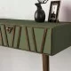 Κονσόλα επιτοίχια Forest χρώμα λαδί - καρυδί 120x35x89,3εκ. Κονσόλα επιτοίχια Forest χρώμα λαδί - καρυδί 120x35x89,3εκ.