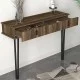 Κονσόλα επιτοίχια Ursula χρώμα καρυδί 120x35,5x90εκ. Κονσόλα επιτοίχια Ursula χρώμα καρυδί 120x35,5x90εκ.