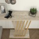 Κονσόλα Gravity χρώμα travertine - χρυσό 90x29,6x76,8εκ. Κονσόλα Gravity χρώμα travertine - χρυσό 90x29,6x76,8εκ.