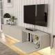 Έπιπλο τηλεόρασης επιτοίχιο Damla  με LED χρώμα sandstone 180x29,5x29,5εκ.