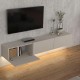 Έπιπλο τηλεόρασης επιτοίχιο Damla  με LED χρώμα sandstone 180x29,5x29,5εκ.