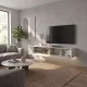 Έπιπλο τηλεόρασης επιτοίχιο Aristo  με LED χρώμα sandstone 135x31,6x25εκ.