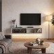 Έπιπλο τηλεόρασης επιτοίχιο Aristo  με LED χρώμα sandstone 135x31,6x25εκ.