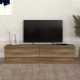 Έπιπλο τηλεόρασης Ahenk χρώμα καρυδί 160x31,3x32,9εκ. Έπιπλο τηλεόρασης Ahenk χρώμα καρυδί 160x31,3x32,9εκ.