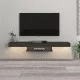 Έπιπλο τηλεόρασης επιτοίχιο Albares  με LED χρώμα ανθρακί 150x29,6x22εκ.