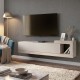Έπιπλο τηλεόρασης επιτοίχιο Volare  χρώμα sandstone - travertine 150x29,6x38,6εκ.