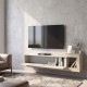 Έπιπλο τηλεόρασης επιτοίχιο Volare  χρώμα sandstone - travertine 150x29,6x38,6εκ.
