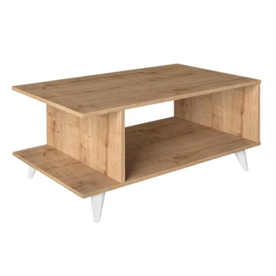 Τραπεζάκι σαλονιού Titus  χρώμα sapphire oak 100x60x45εκ.