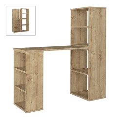 Γραφείο εργασίας πολυμορφικό Last  χρώμα sapphire oak 119x44,7x123εκ. Γραφείο εργασίας πολυμορφικό Last  χρώμα sapphire oak 119x44,7x123εκ.