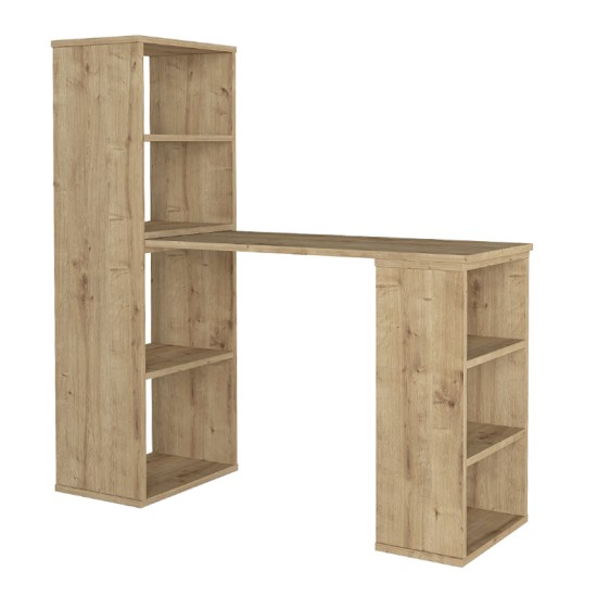 Γραφείο εργασίας πολυμορφικό Last  χρώμα sapphire oak 119x44,7x123εκ.