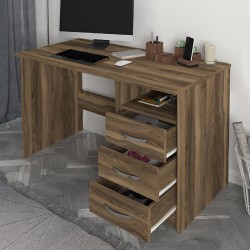 Γραφείο εργασίας Eldoris  χρώμα καρυδί 120x60x75εκ. Γραφείο εργασίας Eldoris  χρώμα καρυδί 120x60x75εκ.
