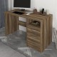 Γραφείο εργασίας Eldoris  χρώμα καρυδί 120x60x75εκ.
