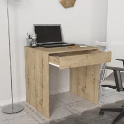 Γραφείο εργασίας Mida  χρώμα sapphire oak 72x60x73,8εκ.