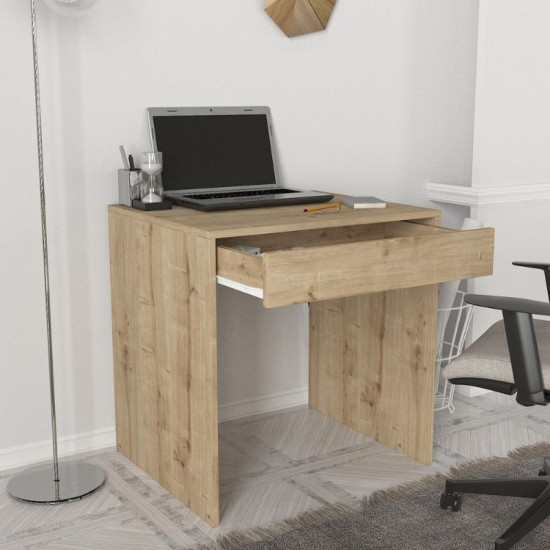 Γραφείο εργασίας Mida  χρώμα sapphire oak 72x60x73,8εκ.