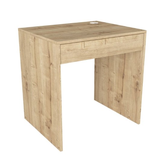 Γραφείο εργασίας Mida  χρώμα sapphire oak 72x60x73,8εκ.