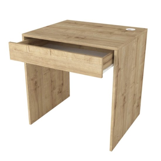 Γραφείο εργασίας Mida  χρώμα sapphire oak 72x60x73,8εκ.