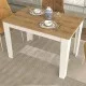 Τραπέζι Darlen  χρώμα λευκό - sapphire oak 110x72x74εκ.