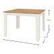 Τραπέζι μελαμίνης Darlen Megapap χρώμα λευκό - sapphire oak 110x72x74εκ. - 0228198