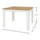 Τραπέζι Darlen  χρώμα λευκό - sapphire oak 110x72x74εκ.