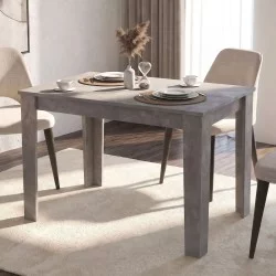 Τραπέζι Darlen  χρώμα γκρι σκυροδέματος 110x72x74εκ.