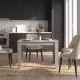 Τραπέζι Darlen  χρώμα γκρι σκυροδέματος 110x72x74εκ.