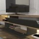 Σύνθεση τηλεόρασης Manet  με LED χρώμα sepet oak - ανθρακί 180x29,5x39εκ.