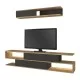 Σύνθεση τηλεόρασης Manet  με LED χρώμα sepet oak - ανθρακί 180x29,5x39εκ.