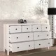 Συρταριέρα - Μπουφές Sabina  χρώμα λευκό 160x50x96εκ.
