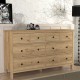 Συρταριέρα - Μπουφές Sabina χρώμα sepet oak 160x50x96εκ. Συρταριέρα - Μπουφές Sabina χρώμα sepet oak 160x50x96εκ.