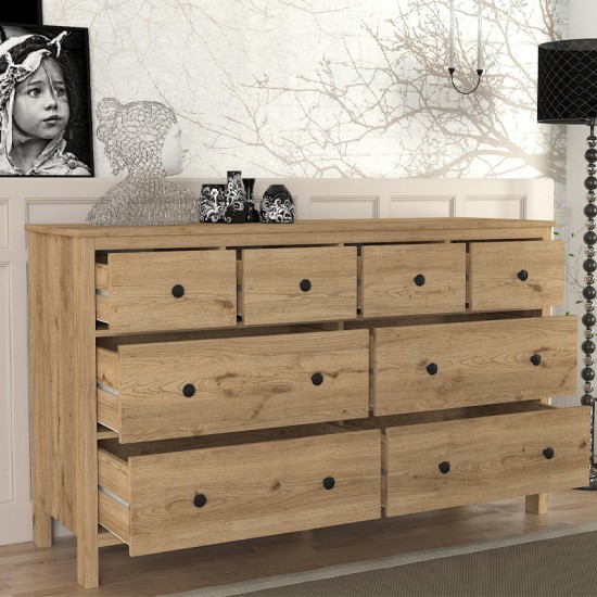 Συρταριέρα - Μπουφές Sabina χρώμα sepet oak 160x50x96εκ. Συρταριέρα - Μπουφές Sabina χρώμα sepet oak 160x50x96εκ.