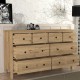 Συρταριέρα - Μπουφές Sabina χρώμα sepet oak 160x50x96εκ. Συρταριέρα - Μπουφές Sabina χρώμα sepet oak 160x50x96εκ.
