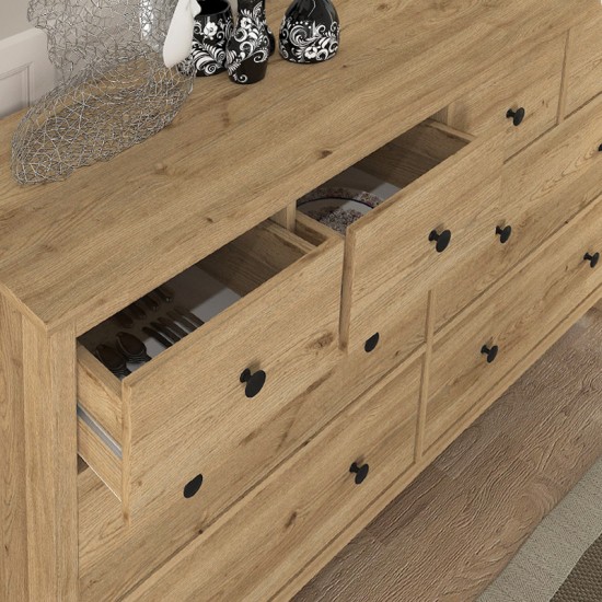 Συρταριέρα - Μπουφές Sabina χρώμα sepet oak 160x50x96εκ. Συρταριέρα - Μπουφές Sabina χρώμα sepet oak 160x50x96εκ.