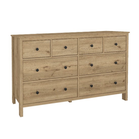 Συρταριέρα - Μπουφές Sabina χρώμα sepet oak 160x50x96εκ. Συρταριέρα - Μπουφές Sabina χρώμα sepet oak 160x50x96εκ.