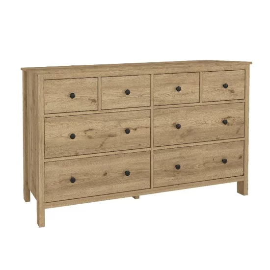 Συρταριέρα - Μπουφές Sabina  χρώμα sepet oak 160x50x96εκ.