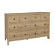 Συρταριέρα - Μπουφές Sabina χρώμα sepet oak 160x50x96εκ. Συρταριέρα - Μπουφές Sabina χρώμα sepet oak 160x50x96εκ.