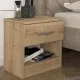 Κομοδίνο μελαμίνης Lube χρώμα sapphire oak 40x28,2x40εκ. Κομοδίνο μελαμίνης Lube χρώμα sapphire oak 40x28,2x40εκ.