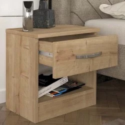 Κομοδίνο Lube  χρώμα sapphire oak 40x28,2x40εκ.