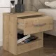Κομοδίνο μελαμίνης Lube χρώμα sapphire oak 40x28,2x40εκ. Κομοδίνο μελαμίνης Lube χρώμα sapphire oak 40x28,2x40εκ.