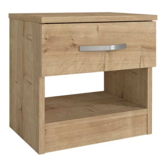 Κομοδίνο μελαμίνης Lube χρώμα sapphire oak 40x28,2x40εκ. Κομοδίνο μελαμίνης Lube χρώμα sapphire oak 40x28,2x40εκ.