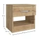 Κομοδίνο μελαμίνης Lube χρώμα sapphire oak 40x28,2x40εκ. Κομοδίνο μελαμίνης Lube χρώμα sapphire oak 40x28,2x40εκ.