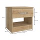 Κομοδίνο Lube χρώμα sapphire oak 40x28,2x40εκ. Κομοδίνο Lube χρώμα sapphire oak 40x28,2x40εκ.