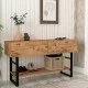 Κονσόλα Aron  χρώμα atlantic pine 138,8x41x75,7εκ.