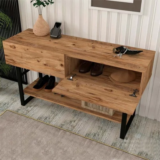 Κονσόλα Aron  χρώμα atlantic pine 138,8x41x75,7εκ.